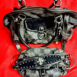 Y2K Vintage Kathy Van Leeland 2 piece shoulder bag set